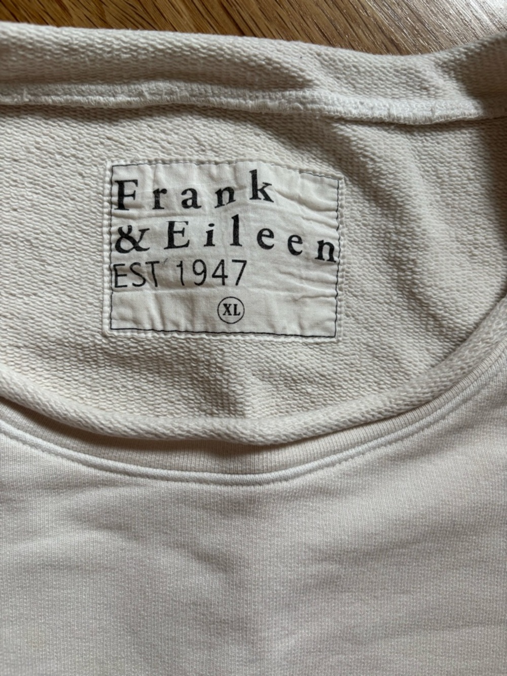 Frank & Eileen Cream Lightweight Crewneck Top - Picture 4 of 7